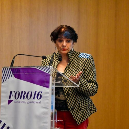 Soledad Murillo durante su charla
